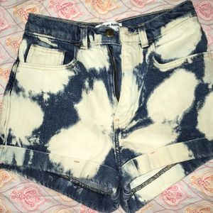 American Apparel High Waist Jean shorts
